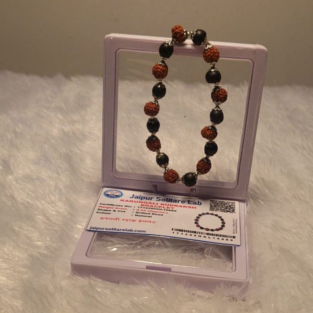 Rudraksha  Karungali Bracelete