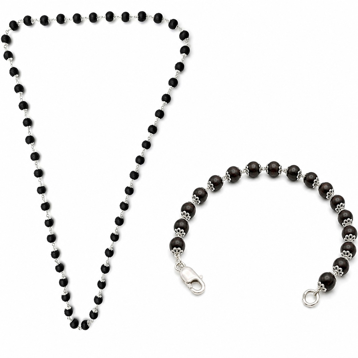 Karungali Mala and Karungali Bracelete Combo