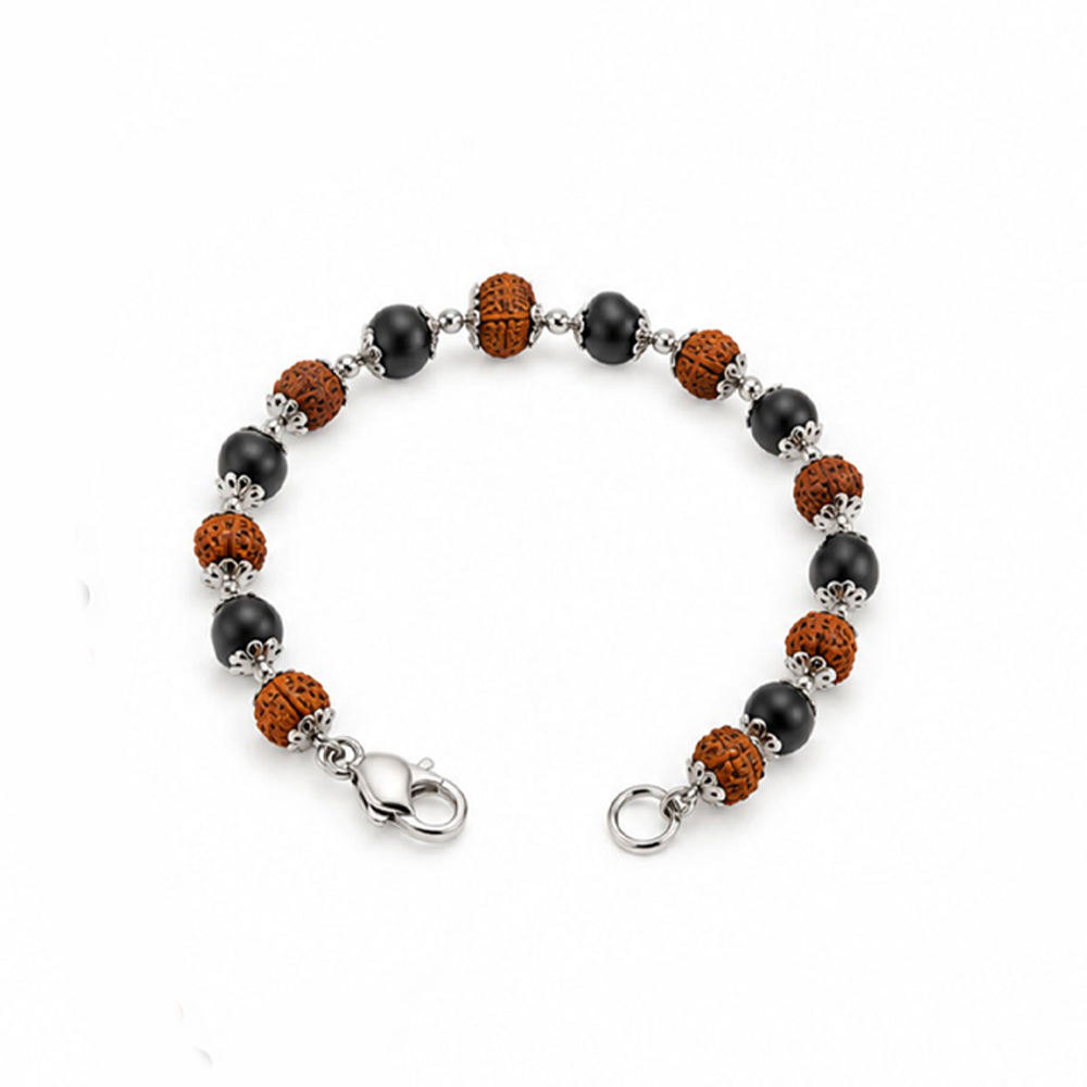 Rudraksha  Karungali Bracelete
