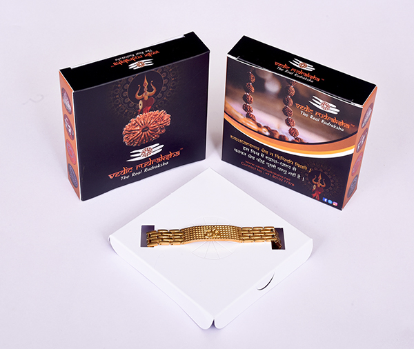 Gold Plated Rudraksha Bracelet 8