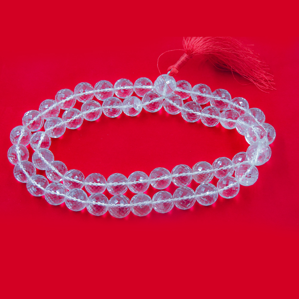 Sphatik Kantha 15mm Diamond Cut